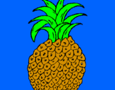 Disegno ananas  pitturato su Sara e Filippo 