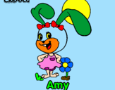 Disegno Amy pitturato su amy
