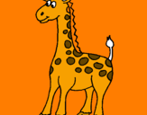Disegno Giraffa pitturato su nicola;)