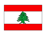Disegno Libano pitturato su rebecca