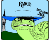 Disegno Rattlesmar Jake pitturato su bandiehmx.cfvbn,n  nnnhj 
