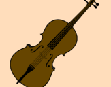 Disegno Violino pitturato su elisalady2000