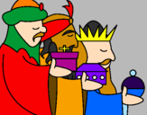Disegno I Re Magi 3 pitturato su Daniele