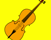 Disegno Violino pitturato su ldfc456gfdjkk,9980