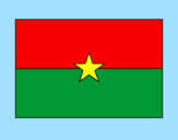 Disegno Burkina Faso pitturato su mattia