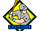 Disegno Logotipo baseball  pitturato su kevin