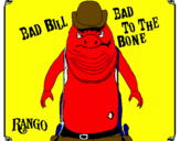 Disegno Bad Bill pitturato su bill