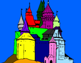 Disegno Castello medievale  pitturato su Alessandro