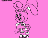 Disegno Amy pitturato su marta