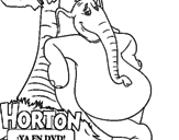 Disegno Horton pitturato su federica