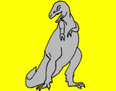 Disegno Tyrannosaurus Rex pitturato su Greta