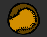 Disegno Palla da baseball  pitturato su edoardo