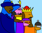 Disegno I Re Magi 3 pitturato su Anna