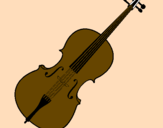 Disegno Violino pitturato su Sarah ;-)