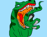 Disegno Velociraptor  II pitturato su dragogioel