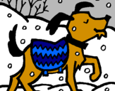 Disegno Cane  pitturato su cane sonic