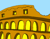 Disegno Colosseo pitturato su michele s.