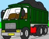Disegno Camion da carico  pitturato su gabriel