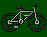 Disegno Bicicletta pitturato su STEFANA