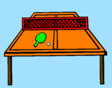 Disegno Ping pong pitturato su gkrkekew