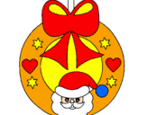 Disegno Decorazione natalizia  pitturato su orlyx