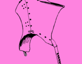 Disegno Casco da cavaliere  pitturato su brigitta