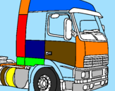 Disegno Camion pitturato su Damiano