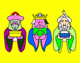 Disegno I Re Magi 4 pitturato su titti