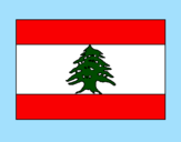 Disegno Libano pitturato su mattia