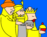 Disegno I Re Magi 3 pitturato su paolodettooruss