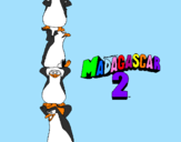 Disegno Madagascar 2 Pinguino pitturato su Matilde