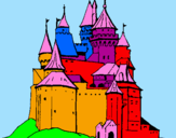 Disegno Castello medievale  pitturato su Gabriele P