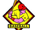 Disegno Logotipo baseball  pitturato su DAVIDE