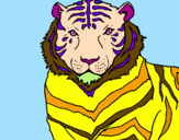Disegno Tigre pitturato su ILARIA