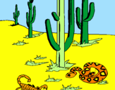 Disegno Deserto  pitturato su DESERT  INSECT
