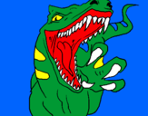 Disegno Velociraptor  II pitturato su filippo  lisa