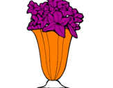Disegno Vaso di fiori pitturato su TONIA