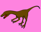 Disegno Velociraptor II pitturato su RAPTOR