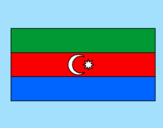 Disegno Azerbaigian pitturato su mattia