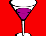 Disegno Cocktail pitturato su samuel