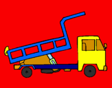 Disegno Camion da carico  pitturato su gioele
