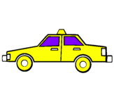 Disegno Taxi pitturato su elisa