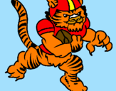 Disegno Giocatore tigre  pitturato su manuel    ratti