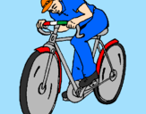 Disegno Ciclismo pitturato su MARIO  DI  BONITO