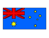 Disegno Australia pitturato su vp