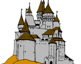 Disegno Castello medievale  pitturato su Antonio