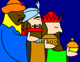Disegno I Re Magi 3 pitturato su MIRIAM