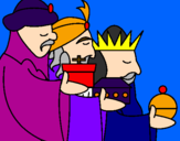 Disegno I Re Magi 3 pitturato su ilariailaria