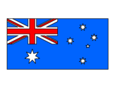 Disegno Australia pitturato su lorenzo
