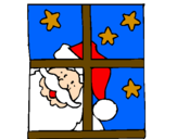 Disegno Babbo Natale pitturato su cristian2003liber.it